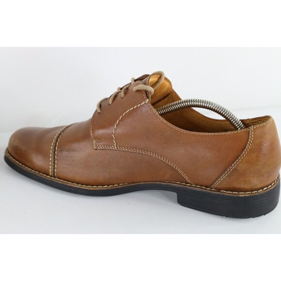 Sandro Moscolini Mens 11 EEE Brazil Leather Toe Cap Oxford Dress Shoes Brown main image 5